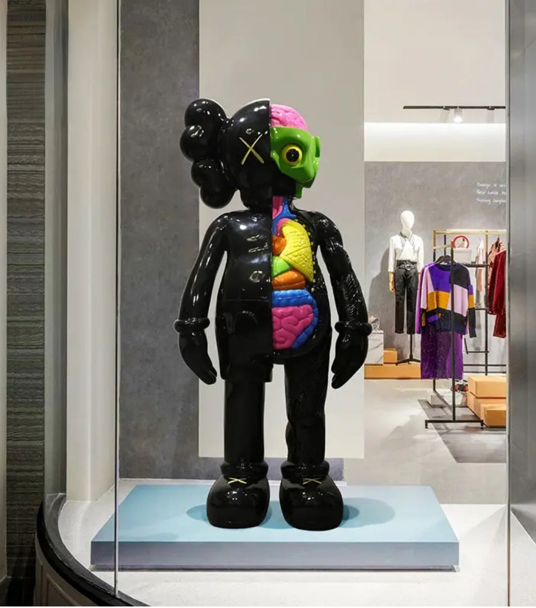 Dissected Black Sculpture - 187cm